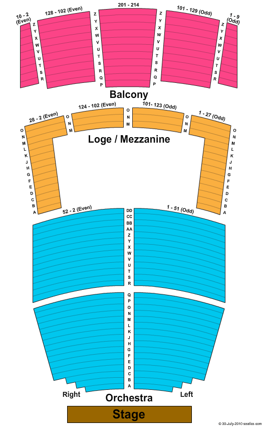 Berglund Center Coliseum Theatre Seating Chart